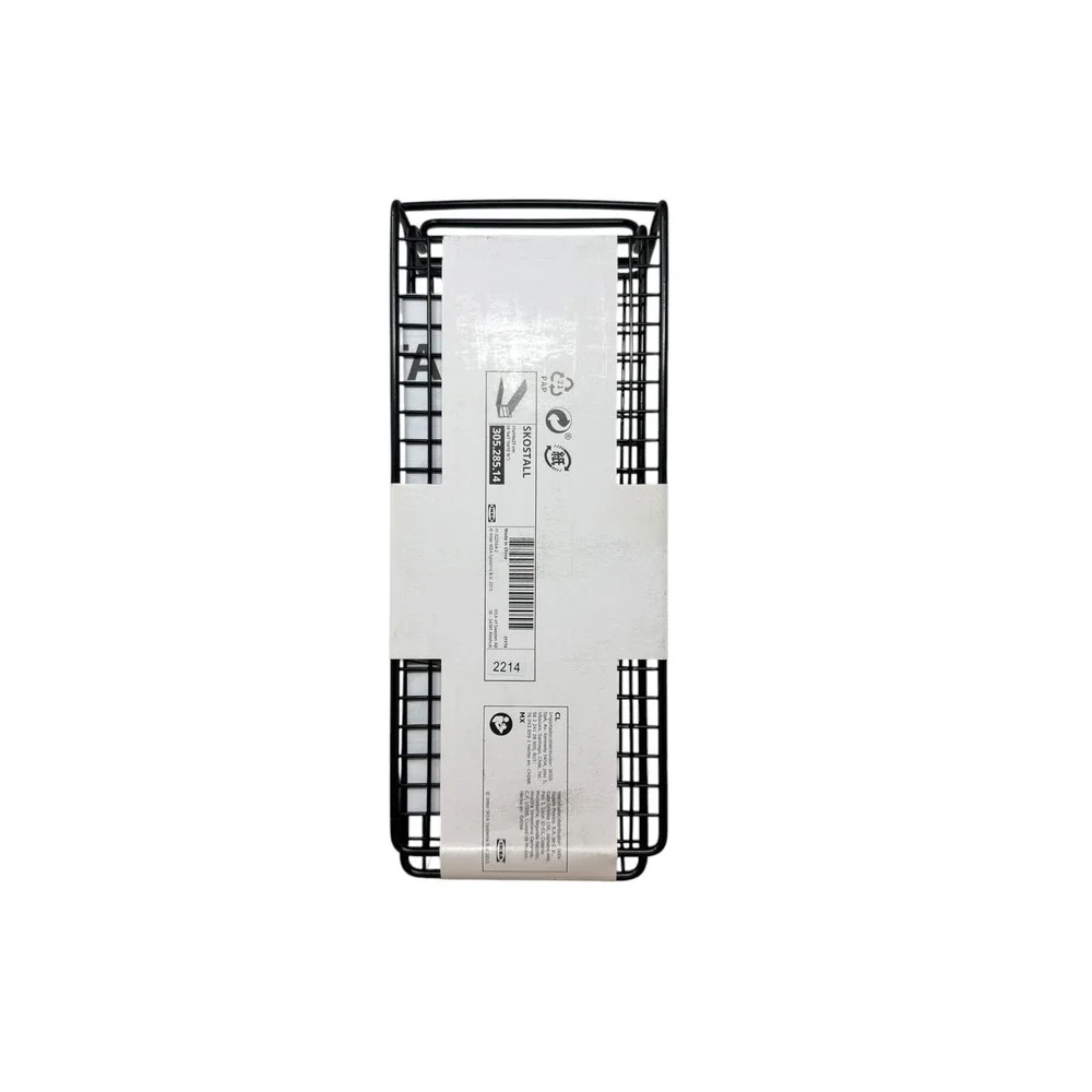 IKEA SKOSTALL Shoe Organizer Unisex OS Black Stackable Mesh Steel 305.285.14
